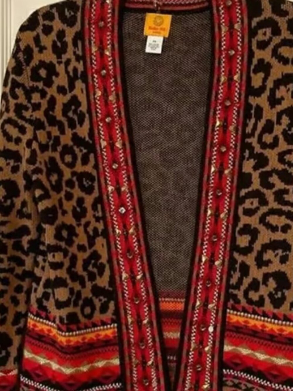 Ruby Rd Animal Print Sweater